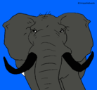 Dibujo Elefante africano pintado por elefante
