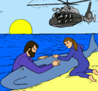 Dibujo Rescate ballena pintado por mecha09