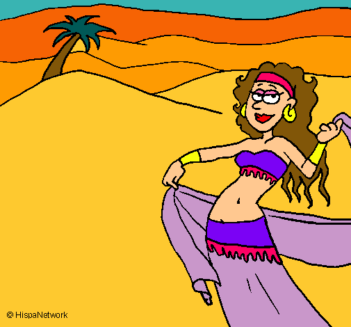 Dibujo Sahara pintado por candesua