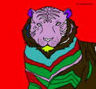 Dibujo Tigre pintado por sahid