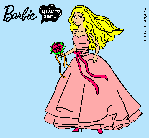 Barbie vestida de novia