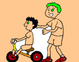 Dibujo Triciclo pintado por helennnnnnbn