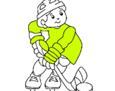 Dibujo Niño jugando a hockey pintado por PITUMINA