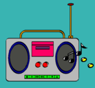 Dibujo Radio cassette 2 pintado por david2007