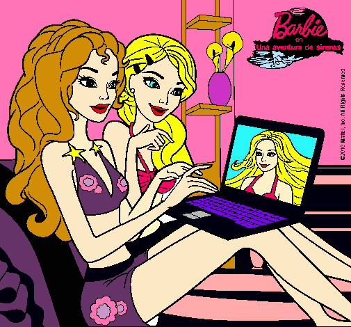 Barbie chateando