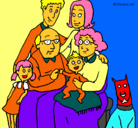 Dibujo Familia pintado por begoinita