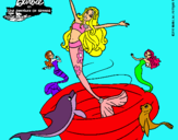Dibujo Barbie sirena contenta pintado por GAIZKA