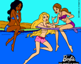 Dibujo Barbie y sus amigas pintado por CUKI_2006