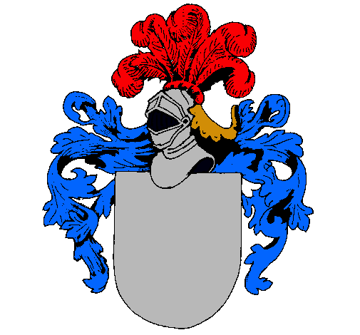 Escudo de armas y casco