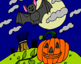 Dibujo Paisaje de Halloween pintado por sag_sag