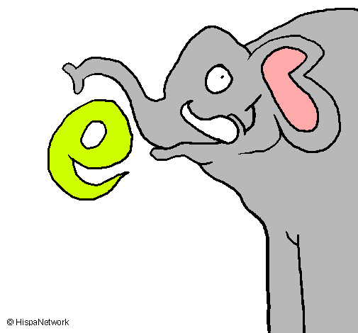 Dibujo Elefante pintado por nerea21