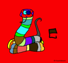 Dibujo Serpiente pintado por sahoni