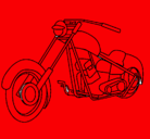 Dibujo Moto pintado por ojoidu