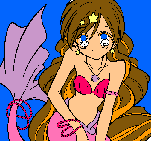 Dibujo Sirena pintado por ferchaa