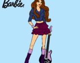 Dibujo Barbie rockera pintado por CUKI_2005