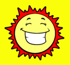 Dibujo Sol sonriendo pintado por MARCELcool