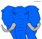 Dibujo Elefante africano pintado por juyiuy