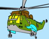 Dibujo Helicóptero al rescate pintado por Josh2004
