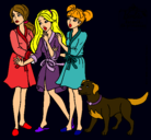 Dibujo Barbie y sus amigas en bata pintado por MerceLopez