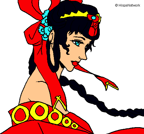 Dibujo Princesa china pintado por nedi1