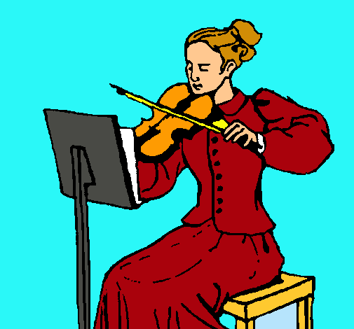 Dama violinista