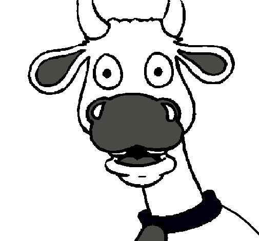 Vaca sorprendida