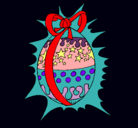 Dibujo Huevo de pascua brillante pintado por mariposa26