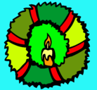 Dibujo Corona de navidad II pintado por datcu