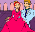 Dibujo Princesa y príncipe en el baile pintado por MIMITA