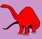 Dibujo Braquiosaurio II pintado por ajuncho