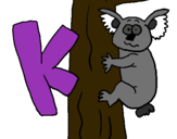 Dibujo Koala pintado por lili98765432