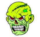 Dibujo Zombie pintado por irati