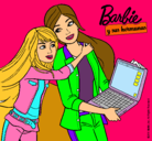 Dibujo El nuevo portátil de Barbie pintado por exposito