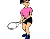 Dibujo Chica tenista pintado por hsdhk