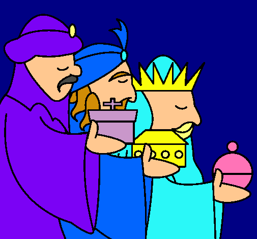 Dibujo Los Reyes Magos 3 pintado por LaEly