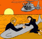 Dibujo Rescate ballena pintado por wambaa