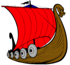 Dibujo Barco vikingo pintado por sergiol
