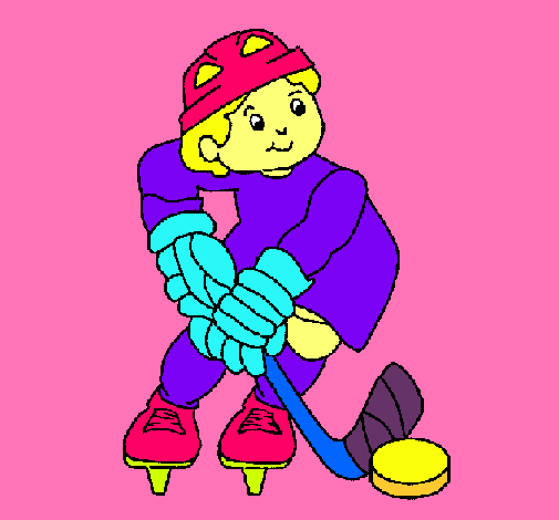 Dibujo Niño jugando a hockey pintado por Belenovak