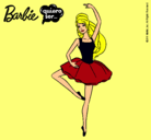 Dibujo Barbie bailarina de ballet pintado por ballet