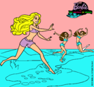 Dibujo Barbie de regreso a la playa pintado por Cayetana