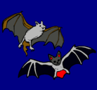 Dibujo Un par de murciélagos pintado por JHFADFG