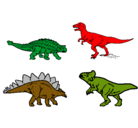 Dibujo Dinosaurios de tierra pintado por vatad