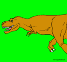 Dibujo Tiranosaurio rex pintado por Hot-Wheels