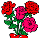 Dibujo Ramo de rosas pintado por evelyn