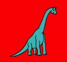 Dibujo Braquiosaurio pintado por pansa 