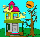 Dibujo Casa fantansma pintado por minxu