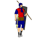 Dibujo Soldado romano pintado por Colom Hanano