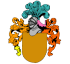 Dibujo Escudo de armas y casco pintado por solsdfghjkl
