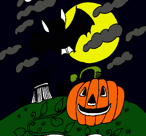 Paisaje de Halloween