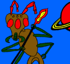 Dibujo Hormiga alienigena pintado por lemateo